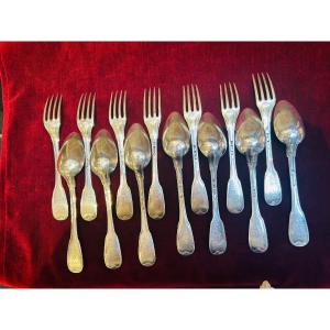 18th Century Cutlery With The Coat Of Arms Under The Marquess's Crown