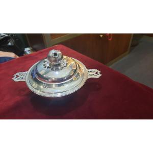 Late 19th Century Silver Bouillon Cube 