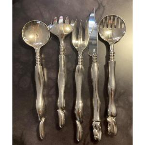 Silver- Plated Serving Cutlery  (miguel Berrocal)  
