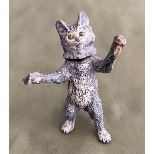 Cat Said Vienna Bronzes Oscillating Head 19th