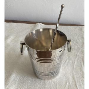 20th Century Silver Metal Art Deco Ice Bucket
