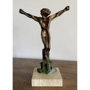 Mariani Guido Christ In Bronze 20th Century