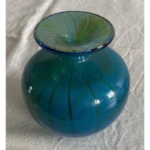 Molina Murano Crystal Vase 20th Century