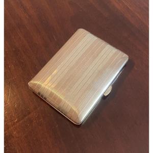 Art Deco Solid Silver Cigarette Case, 20th Century
