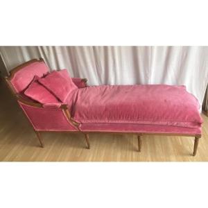 Louis XVI Chaise Longue Or Méridienne In 18th-century Beechwood
