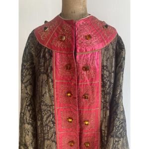 Coat / Dress Embroidered With Gold Threads - Late XIXᵉ / Early XXᵉ Century
