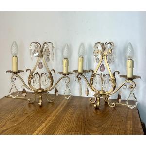 Pair Of Art Deco Girandoles 