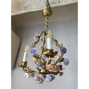 Porcelain Flower Chandelier