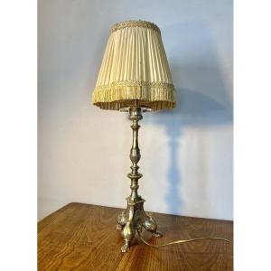 Candle Holder Mounted As A Lamp