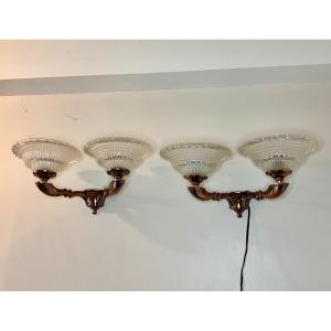Pair Of Arlus Double Sconces