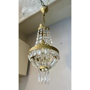 Small Balloon Basket Chandelier
