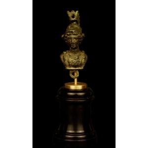 Roman Bronze Wall Light Depicting The God Mars 