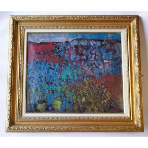 Jacques Yankel: Oil On Canvas, Landscape, Framed