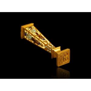 Cloisonné Enamel Decoration Stamp/seal (initials Pb?) 