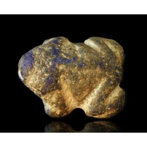 Lapis Lazuli Frog Amulet - Sumerian Art
