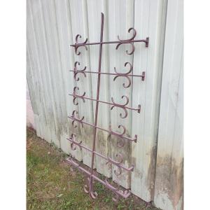 Wrought Iron Defense Grille Early 20th Century