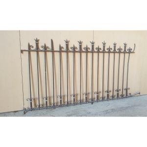 19th Century Wrought Iron Grille