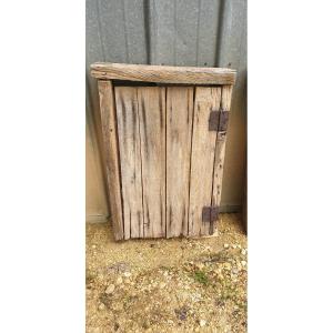 Rustic Oak Skylight Shutter - 19th Century