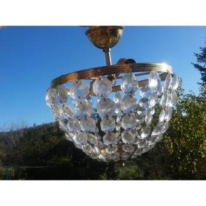 Lovely Little Chandelier With Tassels - 20th Century