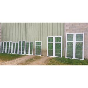 Suite Of 8 Windows With Stained Glass - 20th Century