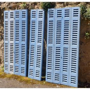 Set Of Blue Shutters/blinds - Late 19th Century
