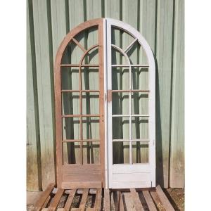 Double Arched Glass Door - 20th Century