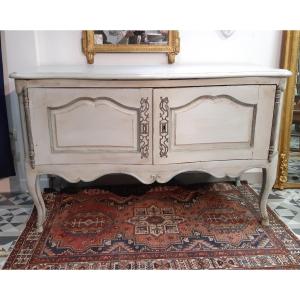 Large Low Lacquered Buffet Louis XV Period