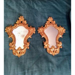 Pair Of Rocaille Mirror XIXth