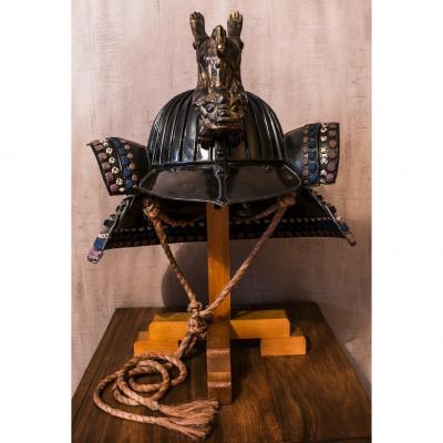 Rare And Authentic Sanjyurokken Suji Kabuto Momoyama With His Maedate Shishi