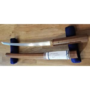 Very Old Koto Blade From Wakizashi In Shirasaya, Signed Norimitsu And Dated From 1465