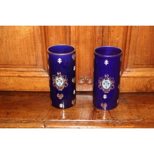 Pair Of Luneville Vases