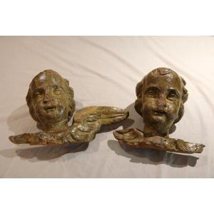 Pair Of Cherubs, Early 18th Century