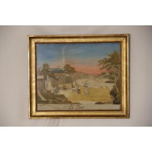 19th Century Needle Painting 