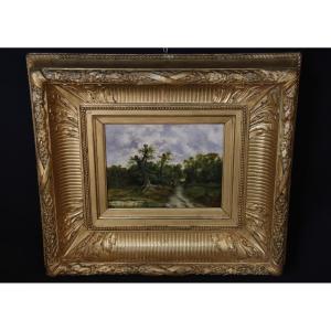 Oil On The Panel "edouard Chauvin"