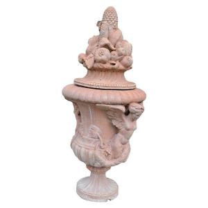 Terracotta Sculpture Basin 115x65