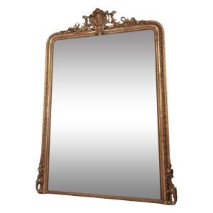 Louis Philippe Style Mirror With Pediment, 186 X 135
