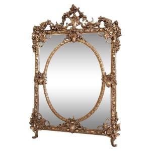 19th Century Mirror With Frame 152 X 106
