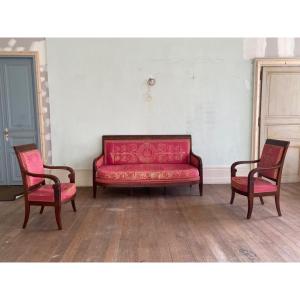 Rare Empire Period Living Room Furniture Set