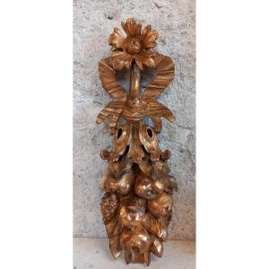 Golden Wood Ornament