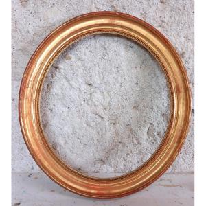 Oval Frame In Gilded Wood