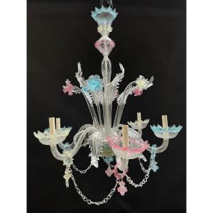 Murano Multicolor Chandelier,