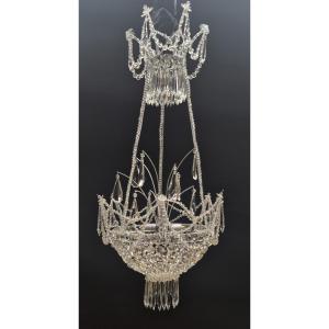 Crystal Chandelier, Pearl Bag, Ca 1900,