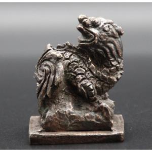 Dragon Copper Seal, China, 19th Century
