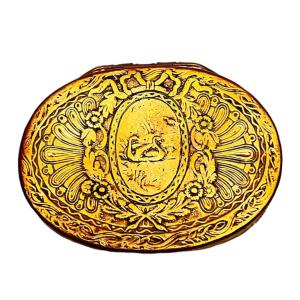 Eighteenth Engraved Brass Box