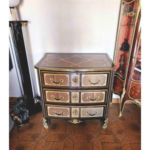 Petite Commode cintr&eacute;e St Louis XIV Maison Jansen 