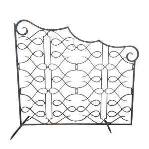 Important  Dlg Gilbert Poillerat  Iron Interior Grille
