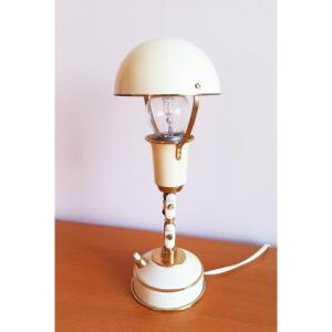 Lamp In Lacquered And Gilded Brass Circa 1950