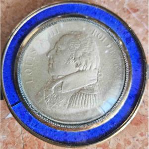 Auguste-françois Michaut Medallion Of Louis XVIII King Of France