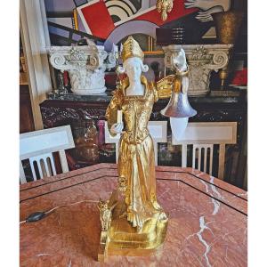 Large Art Nouveau Period Lamp