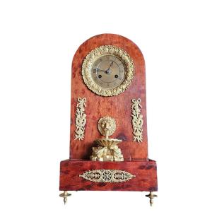Fountain Pendulum Speckled Mahogany And Gilt Bronze